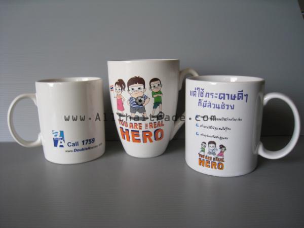 แก้วMugติดโลโก้ แก้วมัคสกรีนลาย แก้วกาแฟสกรีนโลโก้