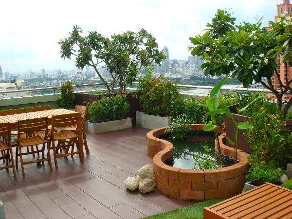 รับจัดสวนดาดฟ้า | green living - พระนคร กรุงเทพมหานคร