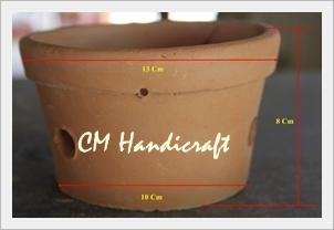 กระถางดินเผา 13x8x10 | CMHandicraft - หางดง เชียงใหม่