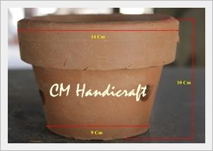 กระถางดินเผา 14x10x9 | CMHandicraft - หางดง เชียงใหม่