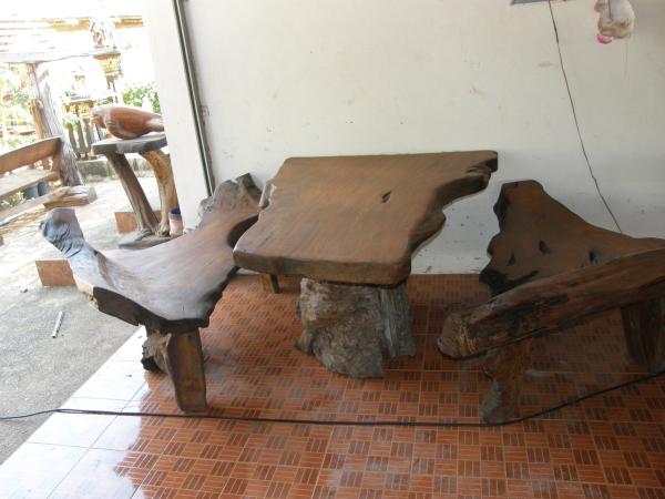 โต๊ะไม้ชุดเล็ก (020)  | ร้านศจี - ประจันตคาม ปราจีนบุรี