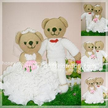 ตุ๊กตาหมีแต่งงานกระโปรงย้วย (มี 3 ขนาด)