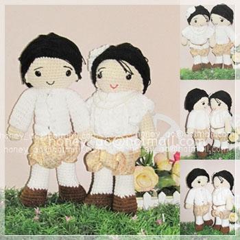 ตุ๊กตาคู่รักคู่แต่งงานชุดไทย | poopeshop - พระโขนง กรุงเทพมหานคร