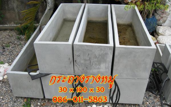 ขายกระถางปูนรางหมูขนาด 30x100x30 CM | จริงใจไม้มงคล แอนด์ แลนด์สเคป - ลำลูกกา ปทุมธานี