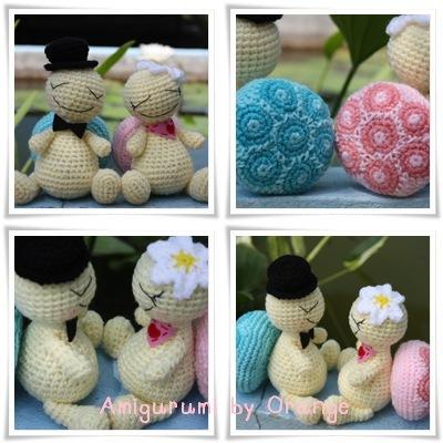 ตุ๊กตาเต่าคู่รัก | Amigurumi by Orange - เขาค้อ เพชรบูรณ์