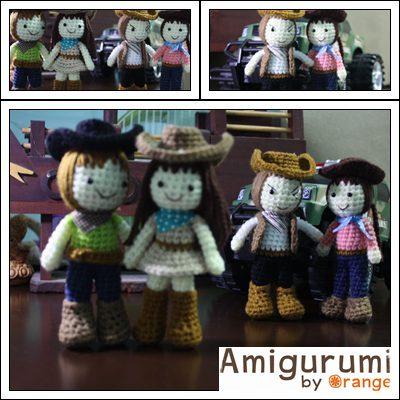 ตุ๊กตาถักคาวบอย&คาวเกิร์ล  | Amigurumi by Orange - เขาค้อ เพชรบูรณ์