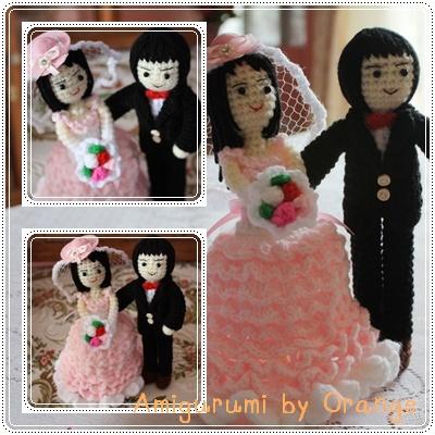 ตุ๊กตาถักคู่รักแต่งงาน | Amigurumi by Orange - เขาค้อ เพชรบูรณ์