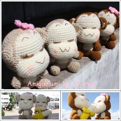 ตุ๊กตาถักลิงน้อยจอมซน | Amigurumi by Orange - เขาค้อ เพชรบูรณ์