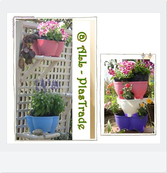 กระถางดีไซน์ 3 in 1 รุ่น “Tower Planter"