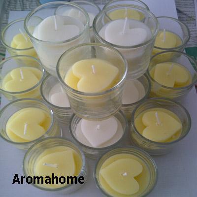 เทียนหัวใจในแก้วเลือกกลิ่นและสีได้ขายส่ง | Pani Candle -  สมุทรปราการ