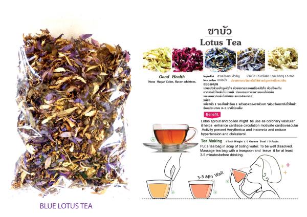 ชาดอกบัว,ชาบัว (Blue lotus Tea) | laddagarden - ลาดหลุมแก้ว ปทุมธานี