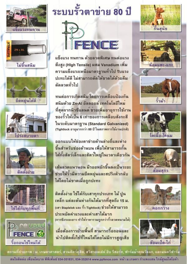 รั้วตาข่าย รั้วตาข่ายพีพีเฟ้นซ์ PPfence