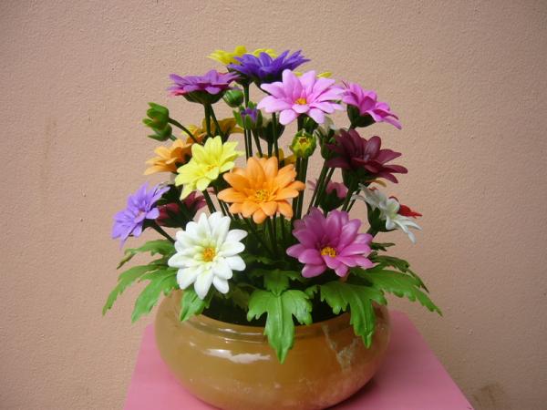 ดอกไม้ประดิษฐ์จากดินไทย(มัม) | ป้าอร การ์เด้น  - ชัยบาดาล ลพบุรี