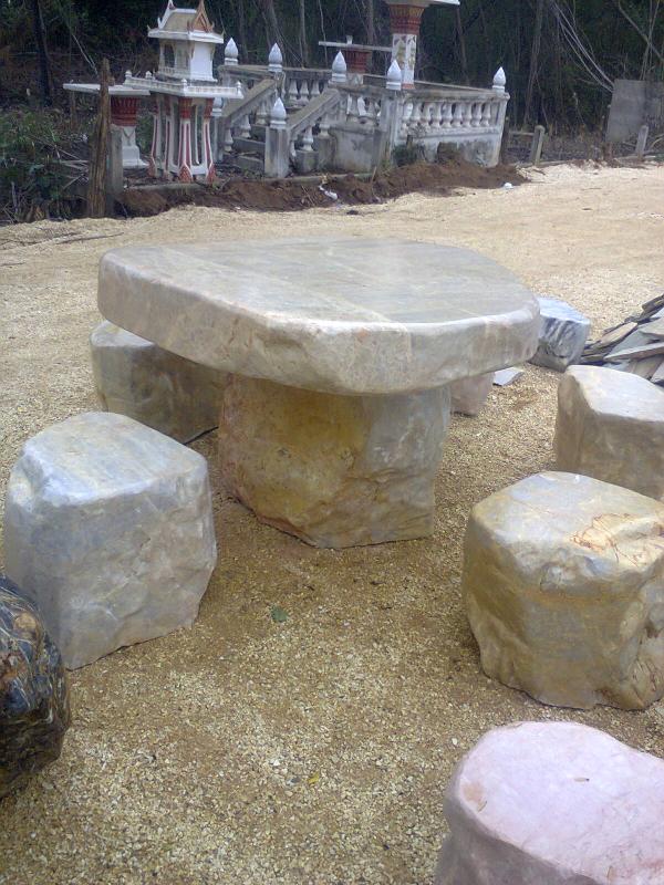 โต๊ะชุดหินตัด | ชัดชัย หินประดับ - เมืองกาญจนบุรี กาญจนบุรี