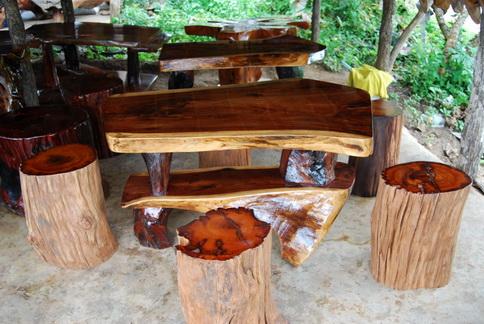 ขายโต๊ะรากไม้สักประดู่ | s_otop -  กาญจนบุรี