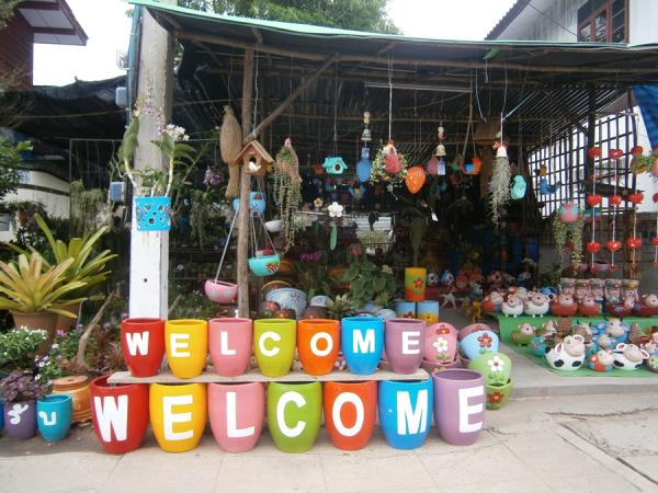 กระถางชุด Welcome และ ยินดีต้อนรับ | ฟาร์มแอนด์ฟิวส์ -  กาฬสินธุ์