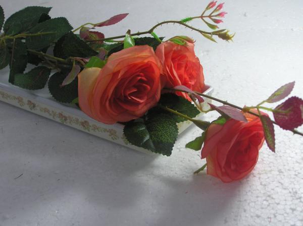 ดอกกุหลาบช่อ 3 ดอก(16-013) | ฟูลเฮ้าส์ดีไซน์ - หนองแขม กรุงเทพมหานคร