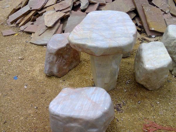 โต๊ะชุดหินตัดเล็ก | ชัดชัย หินประดับ - เมืองกาญจนบุรี กาญจนบุรี