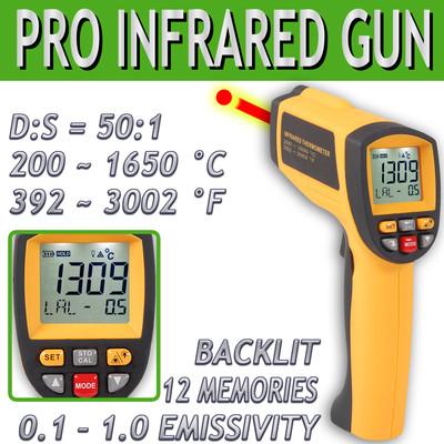 ปืนวัดอุณหภูมิInfrared Thermometer 1650C | ร้านอุปกรณ์ช่าง - เมืองสมุทรปราการ สมุทรปราการ