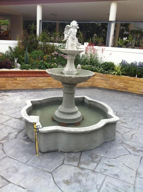 น้ำพุ +แองเจล + อ่างทรงโรมัน | สวนหวานหวาน -  ปทุมธานี