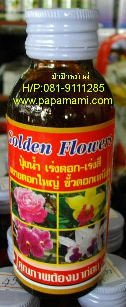 Golden Flower ปุ๋ยน้ำ เร่งดอก สี 100ซ๊ซี | บ้านป่าป๊า & หม่ามี๊ - บางบัวทอง นนทบุรี