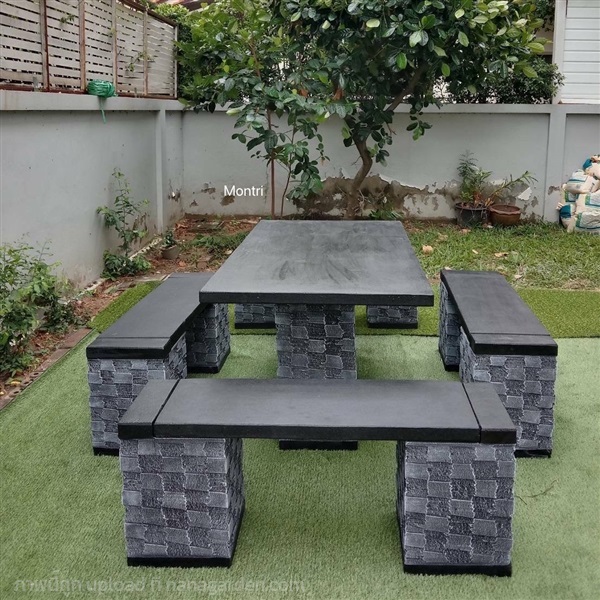 ชุดโต๊ะสนาม ชุด 8 ที่นั่ง สไตล์โมเดิร์น ขนาด 150*80 cm. | มนตรีศิลป์ - ลาดกระบัง กรุงเทพมหานคร