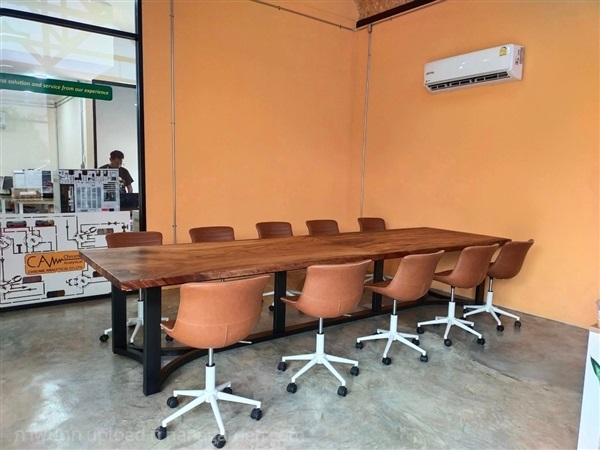 โต๊ะประชุม ก100xย400xส75 พร้อมขาเหล็ก(งานสั่งผลิต) | ร้าน Chat_Shop  (เฟอร์นิเจอร์ไม้)  - บางใหญ่ นนทบุรี