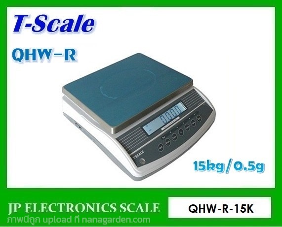 เครื่องชั่งดิจิตอล 15kg ยี่ห้อ TSCALE รุ่น QHW-R | หจก.เอส.พี.เจ.อิเล็กทรอนิกส์ สเกล - บ้านไผ่ ขอนแก่น