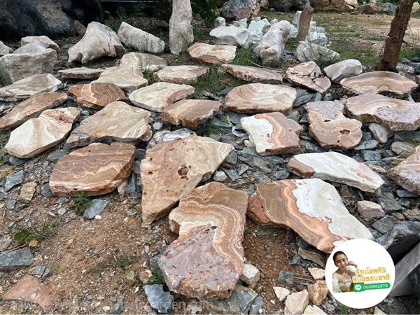 หินแก้วเจียรแผ่นทางเดิน | โชคศิริหินธรรมชาติ - ท่าม่วง กาญจนบุรี