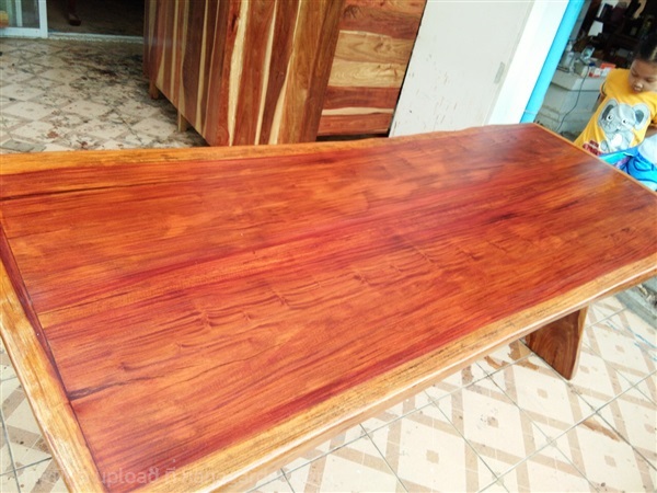 โต๊ะไม้ประดู่ 2 เมตร  | ร้าน Chat_Shop  (เฟอร์นิเจอร์ไม้)  - บางใหญ่ นนทบุรี