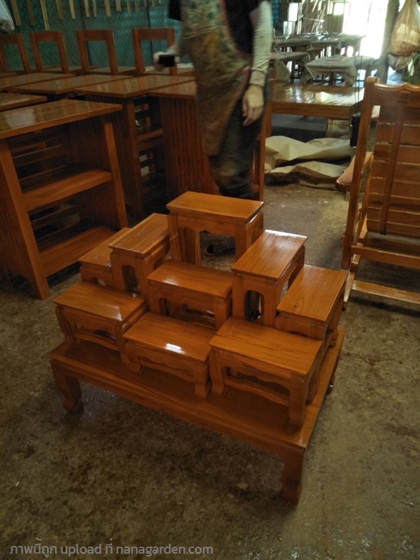 โต๊ะหมู่ไม้สัก | Dee Dee OTOP Design Lampang - แม่ทะ ลำปาง