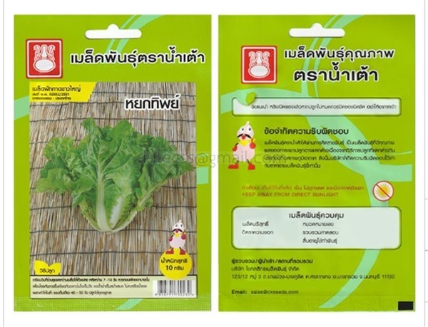 เมล็ดผักกาดขาวใหญ่ หยกทิพย์ ตรา จุยเจีย ซื้อ10แถม1 | สวนตั้นแน้วพันธุ์ไม้ - วังสะพุง เลย