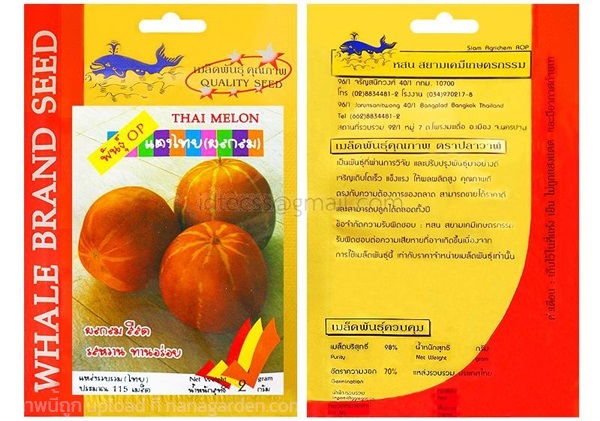 เมล็ดแตงไทย ตรา สยามเคมีเกษตรกรรม ซื้อ10 แถม1 | สวนตั้นแน้วพันธุ์ไม้ - วังสะพุง เลย