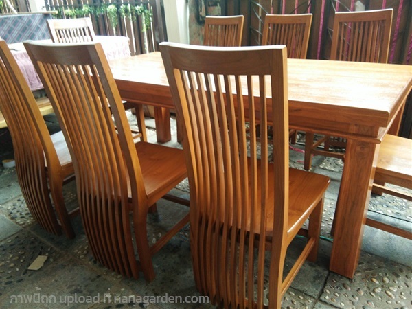 เก้าอี้ไม้สักทอง (งานสั่งผลิต) | ร้าน Chat_Shop  (เฟอร์นิเจอร์ไม้)  - บางใหญ่ นนทบุรี