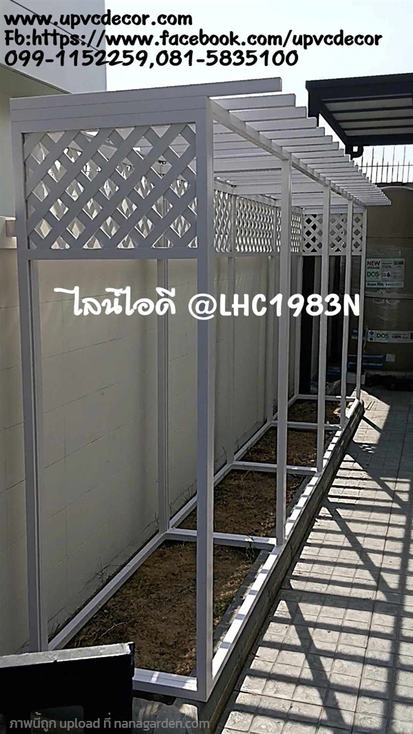 ซุ้มแขวนต้นไม้ ซุ้มระแนงไม้เลื้อย ซุ้มระแนงupvc  | บ้านทำไม้ - พุทธมณฑล นครปฐม