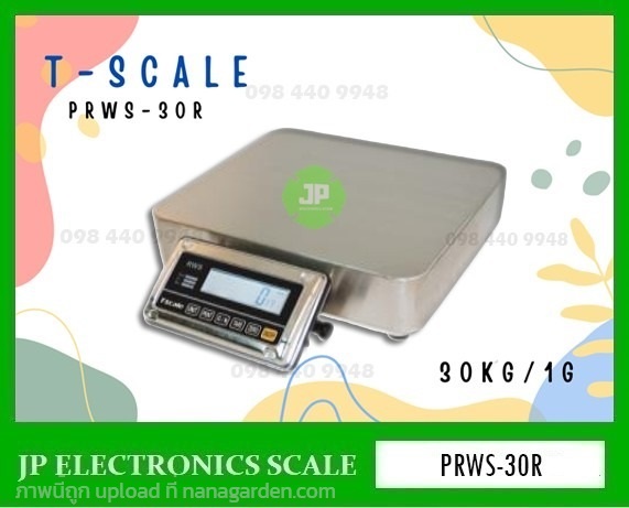 เครื่องชั่ง30kg*1g ยี่ห้อ T-Scale รุ่น PRWS-30R | หจก.เอส.พี.เจ.อิเล็กทรอนิกส์ สเกล - บ้านไผ่ ขอนแก่น