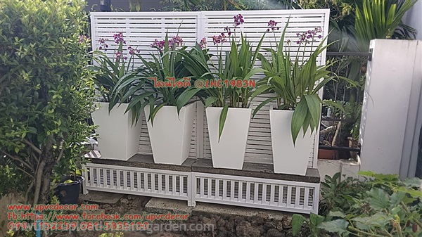 ระแนงกระถางแต่งสวน ระแนงบังตาข้างบ้าน ระแนงupvc | บ้านทำไม้ - พุทธมณฑล นครปฐม