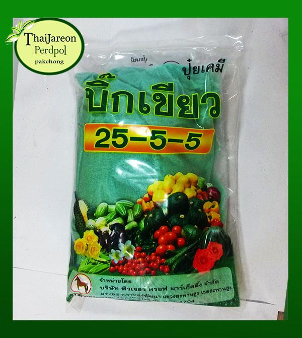 ปุ๋ยเขียว บิ้กเขียว 25-5-5 | ร้านไทยเจริญพืชผล ปากช่อง - ปากช่อง นครราชสีมา