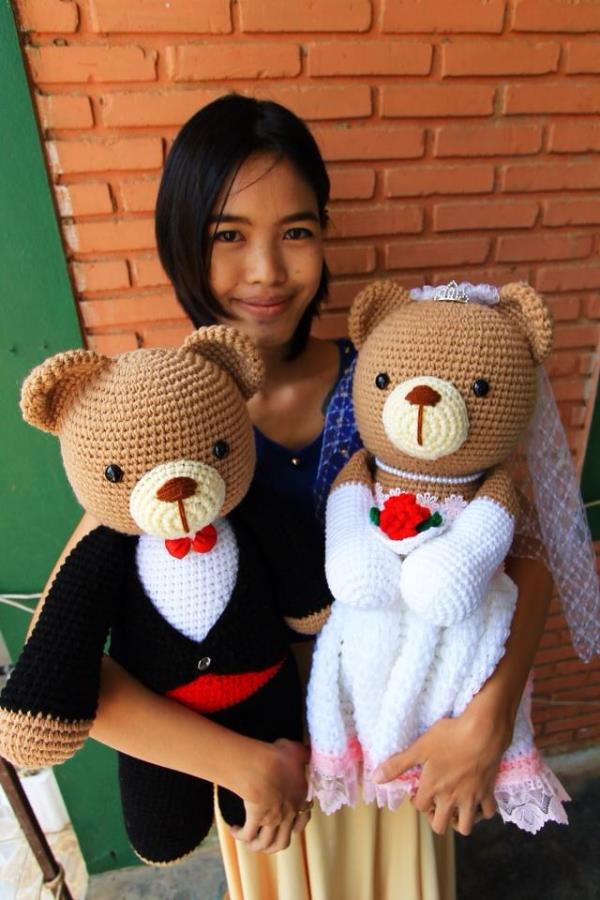 ตุ๊กตาไหมพรม | Crochet Bao Bao - ท่าม่วง กาญจนบุรี