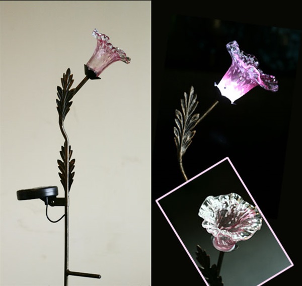 Flower stake light