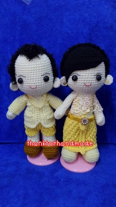 ตุ๊กตาแต่งงานชุดไทย | thaktorhandmade - พัฒนานิคม ลพบุรี