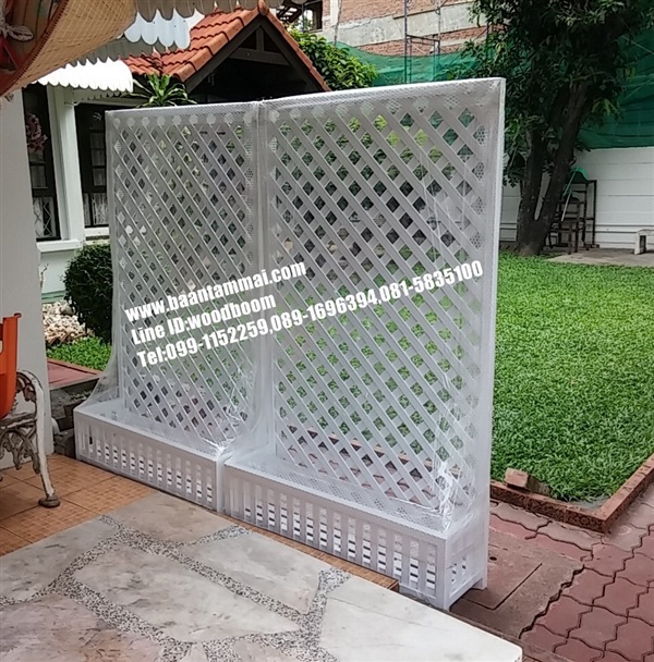 ระแนงกระถาง UPVC ระแนงบังตา กระถางระแนง ระแนงกระถางupvc | บ้านทำไม้ - พุทธมณฑล นครปฐม