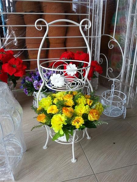 ชั้นวางใส่ดอกไม้ 2 ชั้น | Dee Dee OTOP Design Lampang - แม่ทะ ลำปาง