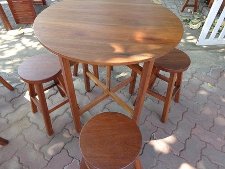 ชุดโต๊ะกลมโต๊ะจีน | เฟอร์นิเจอร์สนามเรดวูด - เมืองราชบุรี ราชบุรี