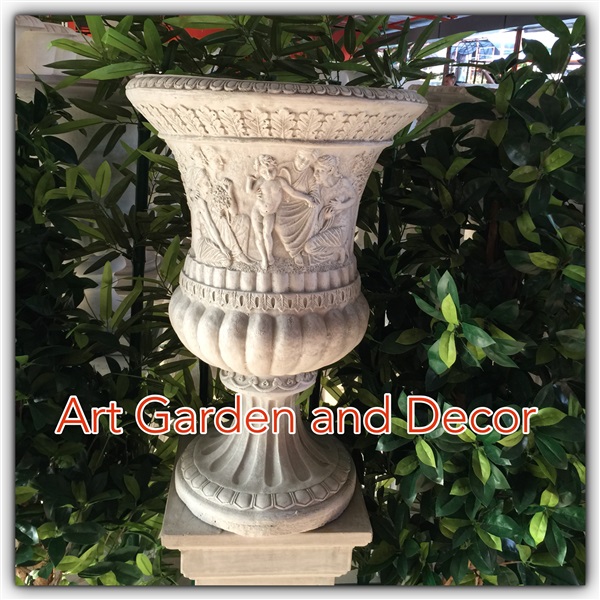 SP-0027 กระถางยุโรปหินทราย ใหญ่ (ก52ส75) | Art Garden and Decor - บางใหญ่ นนทบุรี