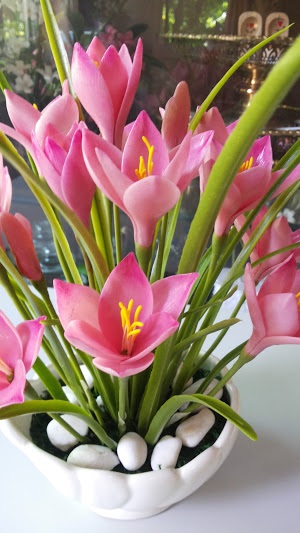 ดอกไม้ประดิษฐ์จากดินไทย(บัวดิน) | ป้าอร การ์เด้น  - ชัยบาดาล ลพบุรี