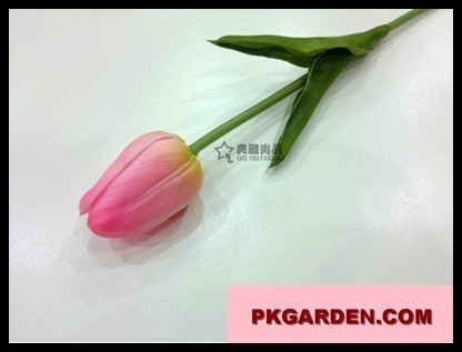 (ดอกไม้ปลอม)ดอกทิวลิป PUสีชมพู ราคาถูก คุณภาพดี | PK Garden - จตุจักร กรุงเทพมหานคร