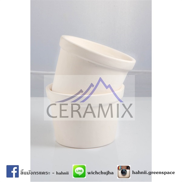 กระถางดินเผาอย่างดี (ไม่เคลือบ) จากร้าน Ceramix