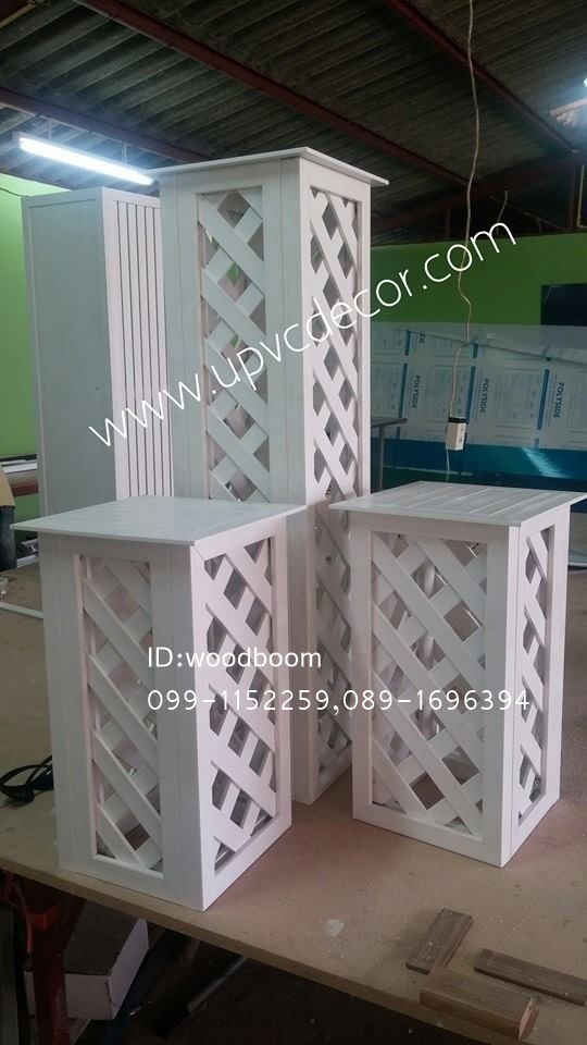 เสาตกแต่งUPVC กล่องตกแต่งUPVC อุปกรณ์ตกแต่งการจัดงาน