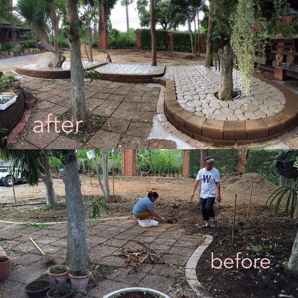 บล็อกกำแพงกันดิน สวนขั้นบันได | TASA Landscaping - ปากช่อง นครราชสีมา